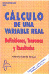 Cálculo de una variable real | 9788493710507 | Portada