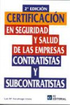 Certificación en seguridad y salud de las empresas contratistas y subcontratistas | 9788492735983 | Portada
