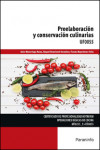 Preelaboración y conservación culinarias. UF0055 | 9788428337687 | Portada
