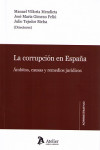 CORRUPCIÓN EN ESPAÑA. ÁMBITOS, CAUSAS Y REMEDIOS JURÍDICOS | 9788416652082 | Portada