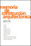 MEMORIA DE CONSTRUCCION ARQUITECTONICA 2012.16 | 9788416935536 | Portada