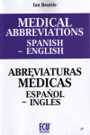 MEDICAL ABBREVIATIONS SPANISH - ENGLISH. ABREVIATURAS MÉDICAS ESPAÑOL - INGLES | 9788416966851 | Portada