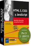 HTML 5, CSS3 y JavaScript.  Pack de 2 libros: Aprenda a desarrollar su interfaz Front End | 9782409025341 | Portada