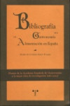 Bibliografía de la gastronomía y la alimentación en España | 9788497041034 | Portada