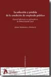 La selección y pérdida de la condición de empleado público | 9788496758575 | Portada