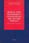 Manual para licitadores y contratistas del sector público | 9788498493818 | Portada