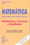 Matemática aplicada a la edificación | 9788493750961 | Portada