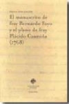 EL MANUSCRITO DE FRAY BERNARDO FOYO Y EL PLANO DE FRAY PLACIDO CA AMIÑA (1768) | 9788495364432 | Portada