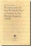 EL MANUSCRITO DE FRAY BERNARDO FOYO Y EL PLANO DE FRAY PLACIDO CA AMIÑA (1768) | 9788495364432 | Portada