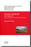 Derecho ambiental. Parte especial | 9788461428120 | Portada
