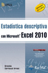 ESTADISTICA DESCRIPTIVA CON MICROSOFT EXCEL 2010 | 9788499640662 | Portada