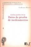 ANÁLISIS JURÍDICO DE LOS DATOS DE PRUEBA DE MEDICAMENTOS | 9789974676619 | Portada