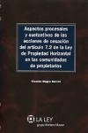 Aspectos procesales y sustantivos de las acciones de cesación del artículo 7.2 de la Ley de Propiedad Horizontal en las comunidades de propietarios | 9788481269093 | Portada