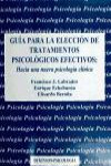 Guía Para La Elección De Tratamientos Psicológicos | 9788481555875 | Portada