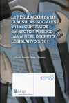 La regulación de las cláusulas sociales en los contratos del sector público tras el Real Decreto Legislativo 3/2011 | 9788481264425 | Portada