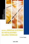 Montaje eléctrico de instalaciones solares térmicas.  MF0603 | 9788417119089 | Portada
