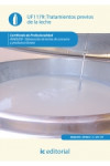 Tratamientos previos de la leche | 9788415886341 | Portada