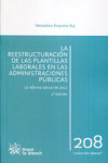 La reestructuración de las plantillas laborales en las administraciones públicas | 9788490335116 | Portada