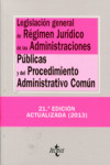 Legislación de Régimen Jurídico de las Administraciones Públicas y del Procedimiento Administrativo Común | 9788430958849 | Portada