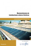 Mantenimiento de instalaciones solares térmicas | 9788428330145 | Portada
