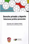DERECHO PRIVADO Y DEPORTE. RELACIONES JURÍDICO-PERSONALES | 9788429018110 | Portada