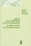 España de los territorios o de los ciudadanos? | 9788498902600 | Portada