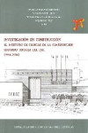 INVESTIGACIÓN EN CONSTRUCCIÓN | 9788400098681 | Portada