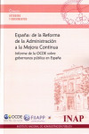 España. De la reforma de la Administración a la mejora contínua | 9788473513708 | Portada