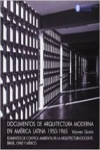 DOCUMENTOS DE ARQUITECTURA MODERNA EN AMERICA LATINA | 9788498804607 | Portada