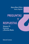 Preguntas y Respuestas. Volumen IV. Contratos y Derechos Reales | 9788490452813 | Portada