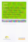 El principio constitucional de proporcionalidad en el sistema electoral autonómico canario | 9788490983775 | Portada