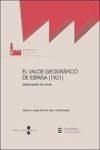 VALOR GEOGRAFICO DE ESPAÑA. 1921 | 9788447534708 | Portada