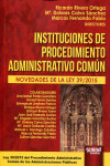 Instituciones de procedimiento administrativo común | 9789897123689 | Portada