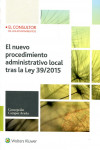 El nuevo procedimiento administrativo local tras la Ley 39/2015 | 9788470527135 | Portada