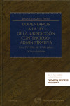 COMENTARIOS A LA LEY DE LA JURISDICCIÓN CONTENCIOSO-ADMINISTRATIVA 2016 | 9788490994399 | Portada