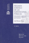 Régimen jurídico de las subvenciones públicas | 9788434023192 | Portada