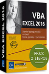 Pack de 2 libros: VBA EXCEL 2016 | 9782409004940 | Portada
