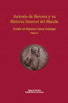 ANTONIO DE HERRERA Y SU HISTORIA GENERAL DEL MUNDO, 4 TOMOS ESTUDIO DE MARIANO CUESTRA DOMINGO | 9788434023215 | Portada