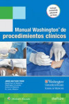 MANUAL WASHINGTON DE PROCEDIMIENTOS CLINICOS + ACCESO ONLINE | 9788416781256 | Portada