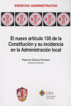 NUEVO ARTÍCULO 135 DE LA CONSTITUCIÓN Y SU INCIDENCIA EN LA ADMINISTRACIÓN LOCAL | 9788429019148 | Portada