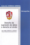 DERECHO DE SUPRESIÓN DE DATOS O DERECHO AL OLVIDO | 9788429019919 | Portada