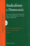 SINDICALISMO Y DEMOCRACIA. EL DERECHO SINDICAL ESPAÑOL DEL PROFESOR MANUEL CARLOS PALOMEQUE TREINTA AÑOS DESPUES (1986-2016) | 9788490455302 | Portada