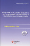 INFORME DE AUDITORIA DE CUENTAS 2017 SEGUN LAS NORMAS INTERNACIONALES REVISADAS Y ADAPTADAS A ESPAÑA | 9788469751596 | Portada