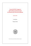 Actas del XIX Congreso del Instituto Internacional de Historia del Derecho Indiano. 2 Vol. | 9788491484219 | Portada