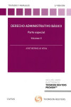 DERECHO ADMINISTRATIVO BASICO. VOLUMEN II | 9788491529613 | Portada