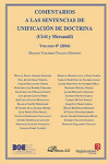 Comentarios a las Sentencias de Unificación de Doctrina. Civil y Mercantil. Volumen 8. 2016 | 9788491484769 | Portada