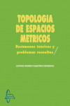 TOPOLOGÍA DE ESPACIOS MÉTRICOS | 9788416806553 | Portada
