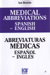 MEDICAL ABBREVIATIONS SPANISH - ENGLISH. ABREVIATURAS MÉDICAS ESPAÑOL - INGLES | 9788416966851 | Portada