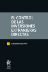 El control de las inversiones extranjeras directas | 9788491903352 | Portada
