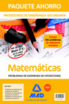 Paquete Ahorro Matemáticas Problemas de Exámenes. Cuerpo de Profesores de Enseñanza Secundaria | 9788414223413 | Portada